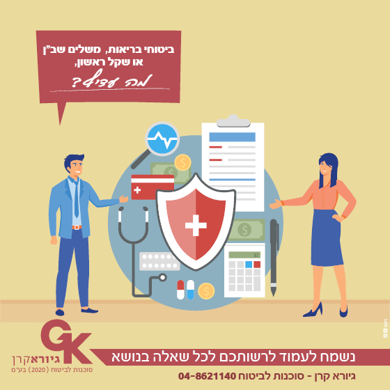 ביטוחי בריאות, משלים שב"ן או שקל ראשון, מה עדיף?​